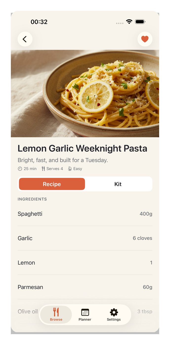 Recipe detail